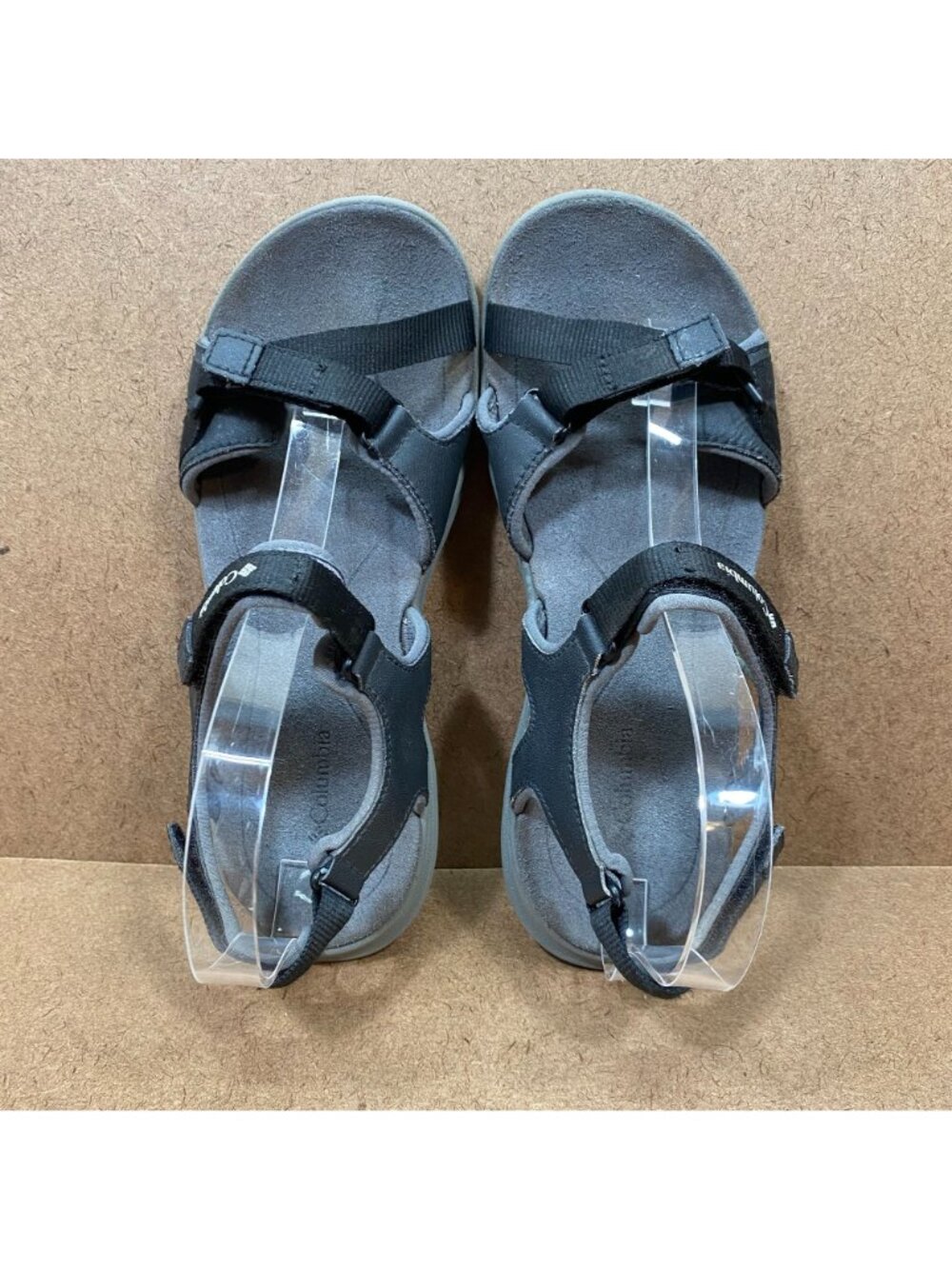 Columbia Womens Outdoor Sandals Black Adjustable Straps Size 8 Footbed Cushioned - Picture 4 of 8